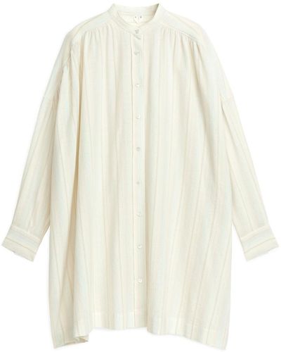 ARKET Lightweight Shirt Dress - White