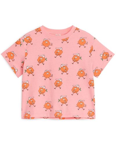 ARKET Wide-fit T-shirt - Pink