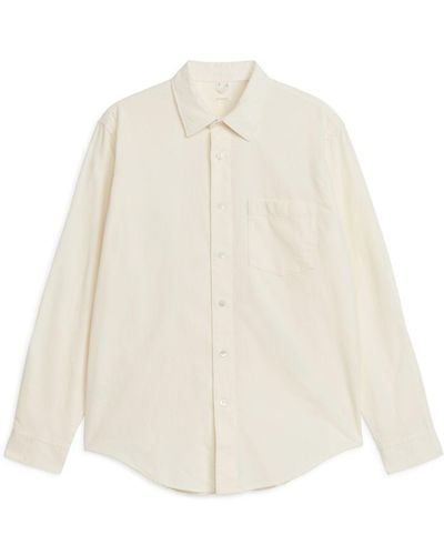 ARKET Corduroy Cotton Shirt - White