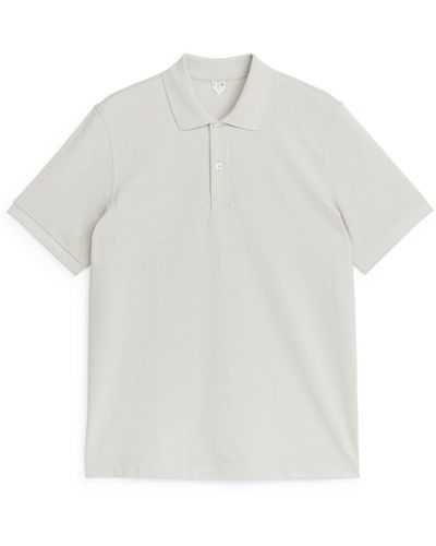 ARKET Piqué Polo Shirt - White