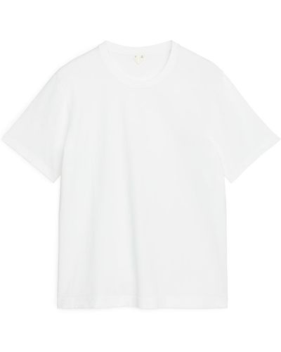 ARKET Mittelschweres T-Shirt - Weiß