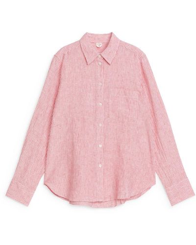 ARKET Linen Shirt - Pink
