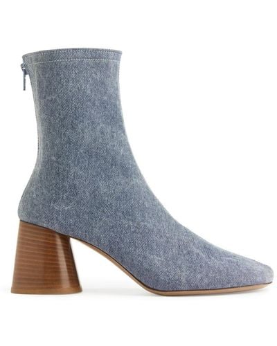 ARKET Sock Boots Aus Denim - Blau