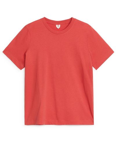 ARKET T-Shirt Mit Rundhalsausschnitt - Rot