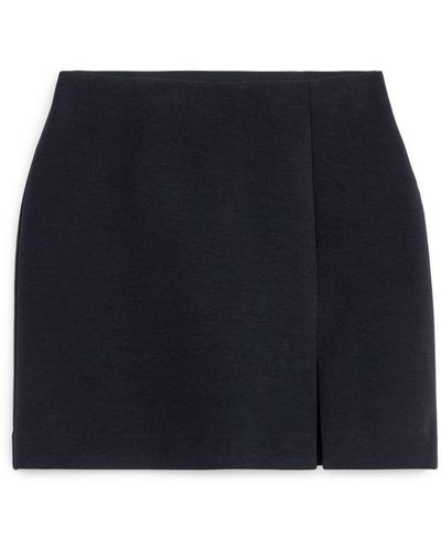 ARKET Mini Jersey Skirt - Blue