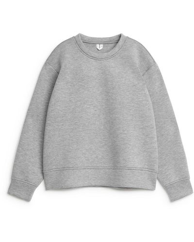 ARKET Scuba-Sweatshirt - Grau