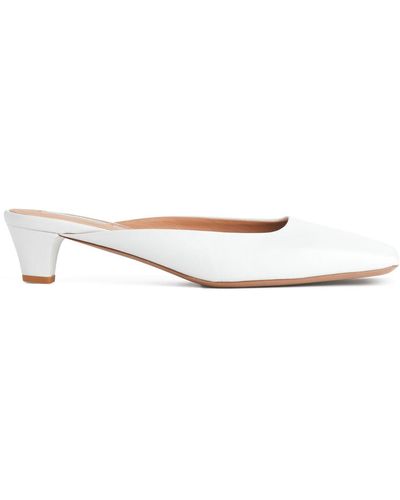 ARKET Leather Mules - White