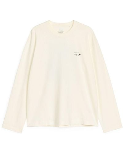 ARKET Café Long Sleeve T-shirt - White