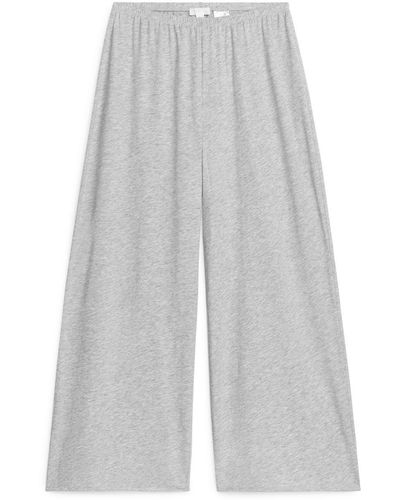 ARKET Cotton Pyjama Trousers - White