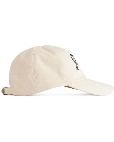 ARKET Embroidered Cap - Natural