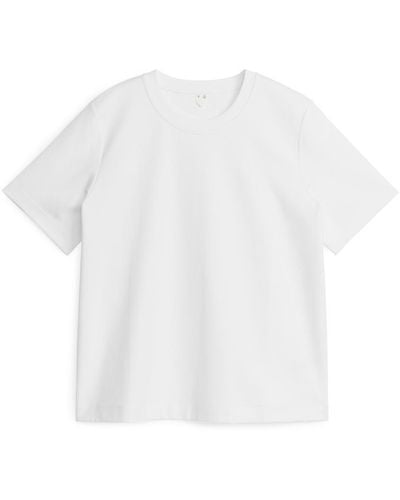 ARKET Schweres T-Shirt - Weiß