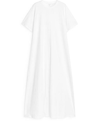 ARKET Wide T-shirt Dress - White
