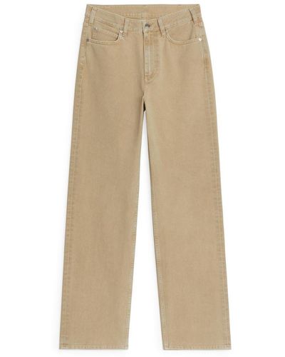 ARKET Poplar Mid Relaxed Jeans - Natur