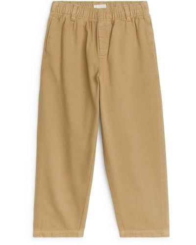 ARKET Relaxed Chino Trousers - Natural