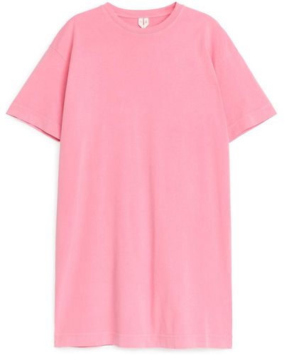 ARKET Oversize T-shirt Dress - Pink