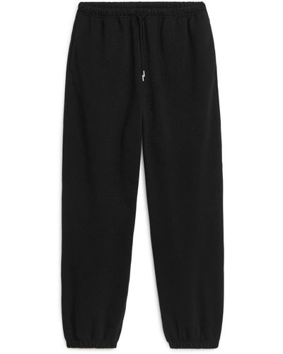 ARKET Relaxed Cotton Joggers - Black