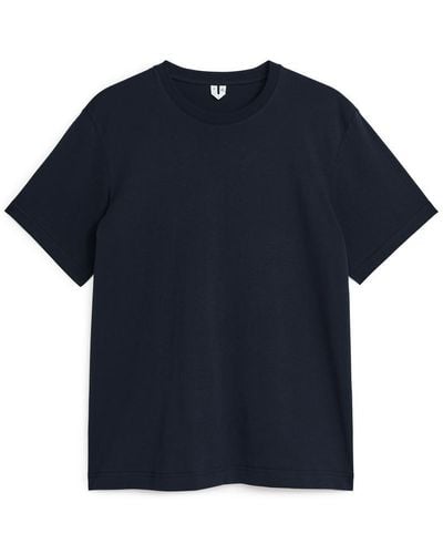 ARKET Mittelschweres T-Shirt - Blau