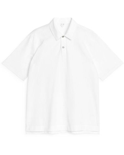 ARKET Piqué Polo Shirt - White