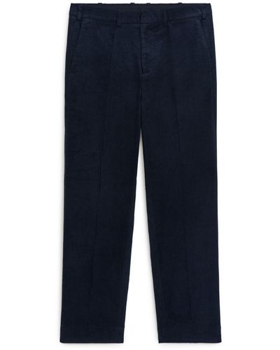 ARKET Dressed Corduroy Trousers - Blue