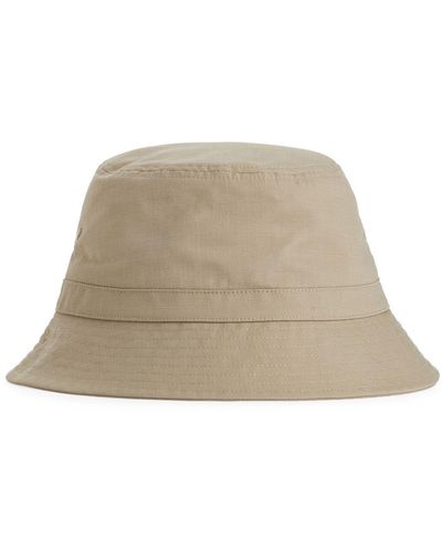 ARKET Ripstop Bucket Hat - Natural