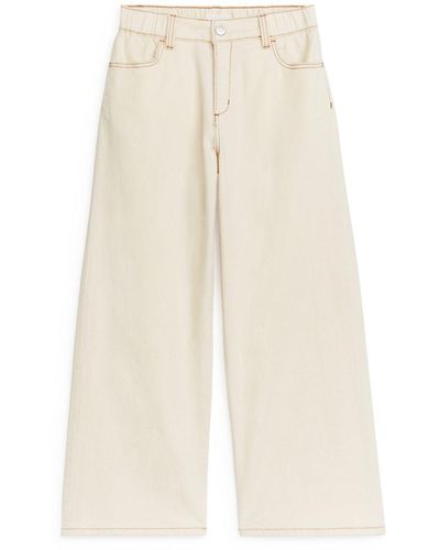 ARKET Pull-on Denim Trousers - White