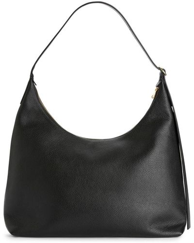 ARKET Leather Shoulder Bag - Black