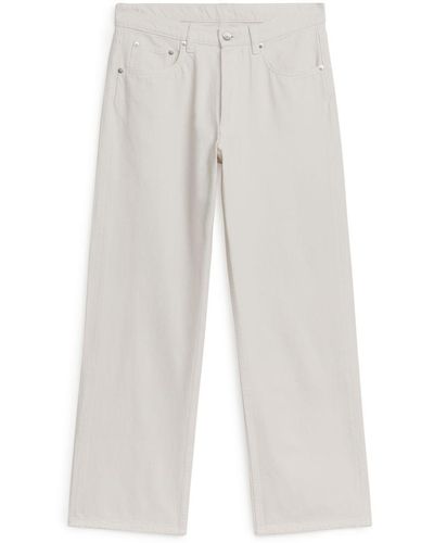 ARKET Shore Low Relaxed Jeans - White