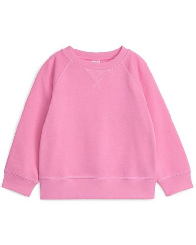 ARKET Sweatshirt Mit Rundhalsausschnitt - Pink