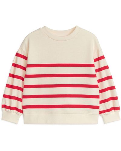 ARKET Puff Sleeve Sweatshirt - Red