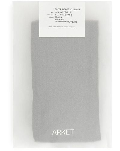 ARKET Sheer Tights 20 Denier - Grey