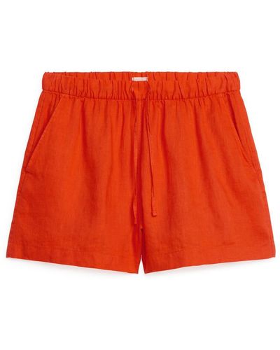 ARKET Leinen-Shorts - Rot