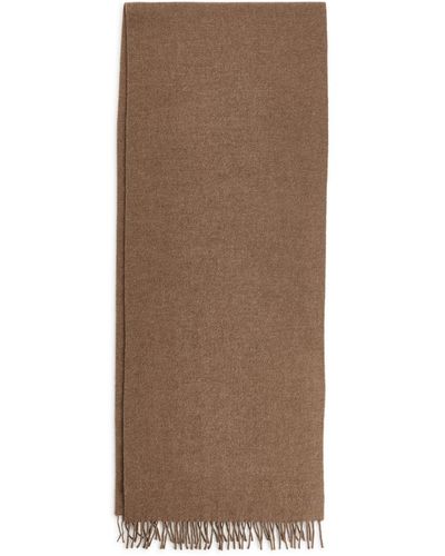 ARKET Wool Scarf - Brown