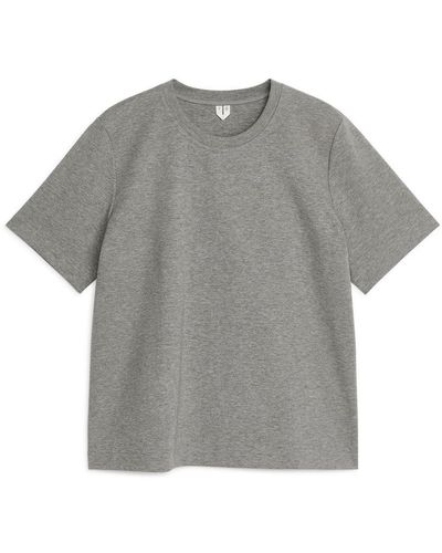 ARKET Schweres T-Shirt - Grau