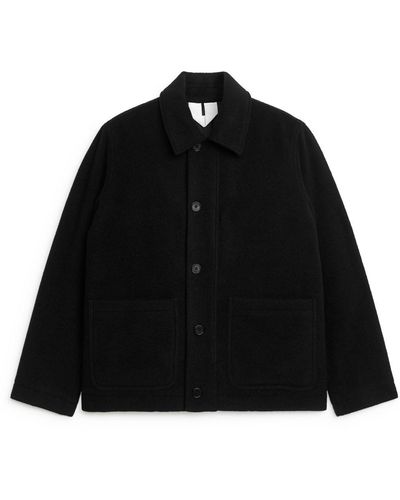 ARKET Boxy Wool-blend Jacket - Black