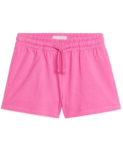 ARKET Lockere Jerseyshorts - Pink