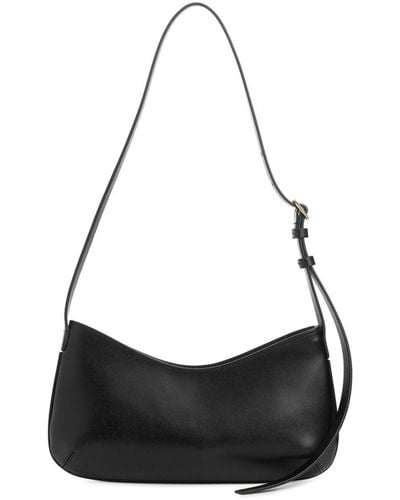 ARKET Leather Shoulder Bag - Black