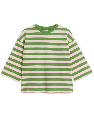 ARKET Oversized Long-sleeved T-shirt - Green