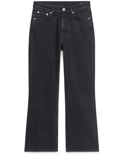 ARKET Fern Cropped Flared Stretch Jeans - Blue