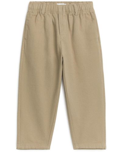 ARKET Tapered Cotton Chinos - Natural