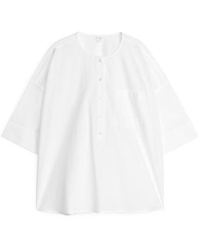 ARKET Washed Cotton Shirt - White