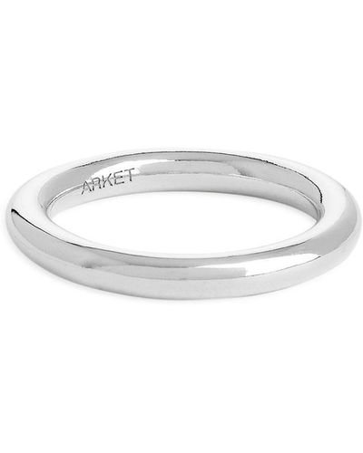 ARKET Zylinderförmiger Ring Aus Sterlingsilber - Weiß