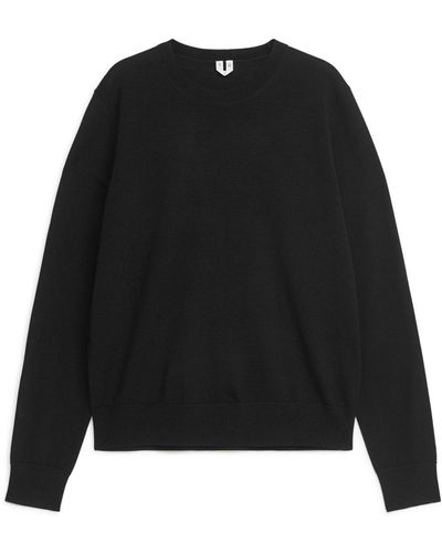 ARKET Fine knit Merino Jumper in Grey Lyst UK