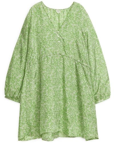 ARKET A-line Mini Dress - Green