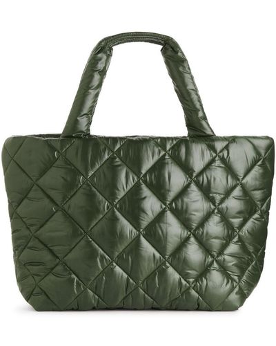 ARKET Quilted Tote - Green