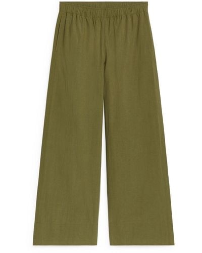 ARKET Cotton Trousers - Green