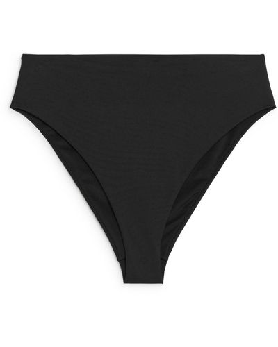 ARKET High-waist Bikini Briefs - Black