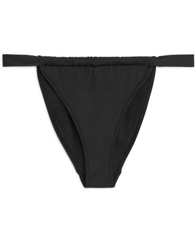 ARKET Tanga Bikini Bottoms - Black