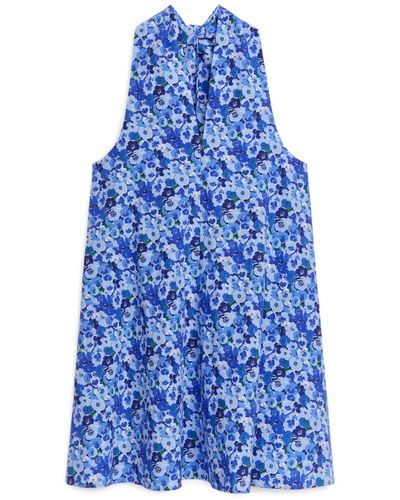 ARKET Poplin Dress - Blue