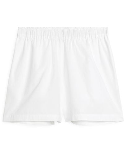 ARKET Pull-On-Shorts Aus Baumwolle - Weiß