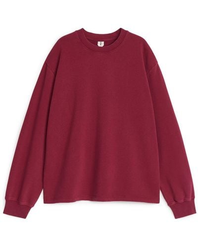 ARKET French Terry Sweatshirt - Red